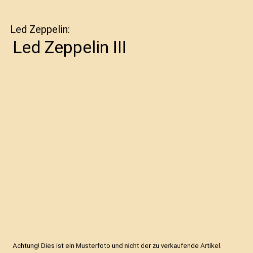 Led zeppelin iii - iii,,